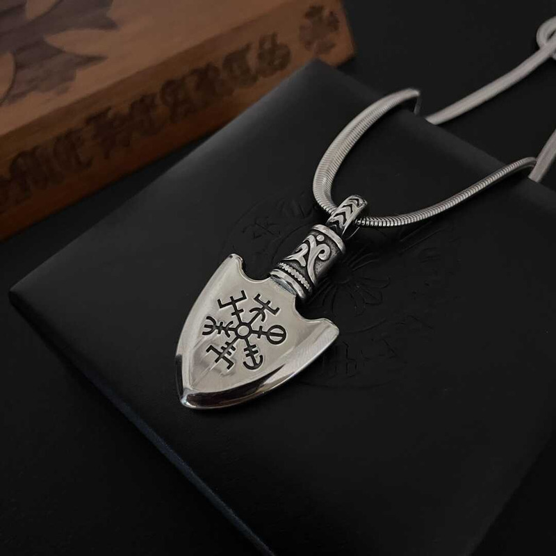 Ch*0me heart shield pendant necklace