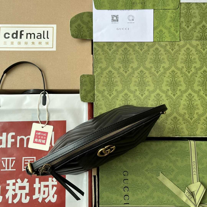G*u*i gg marmont s leather shoulder bag black