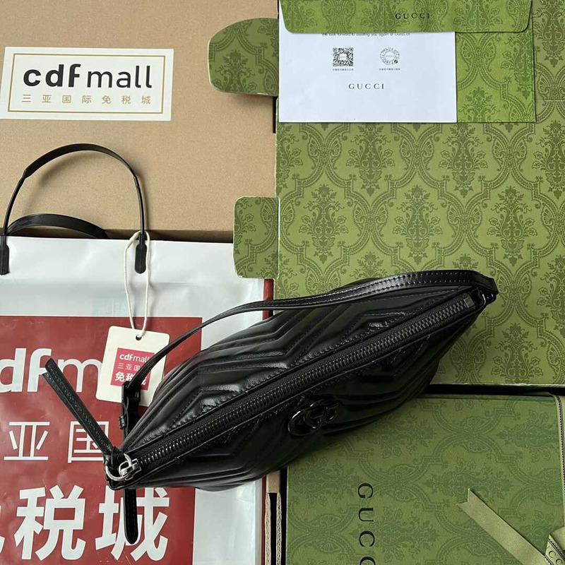 G*u*i gg marmont s leather shoulder bag black