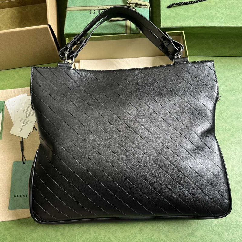 G*u*i blondie medium tote bag black