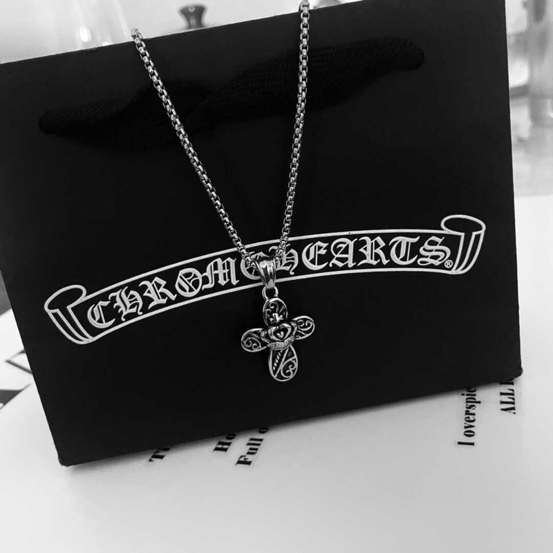 Ch*0me heart love cross necklace