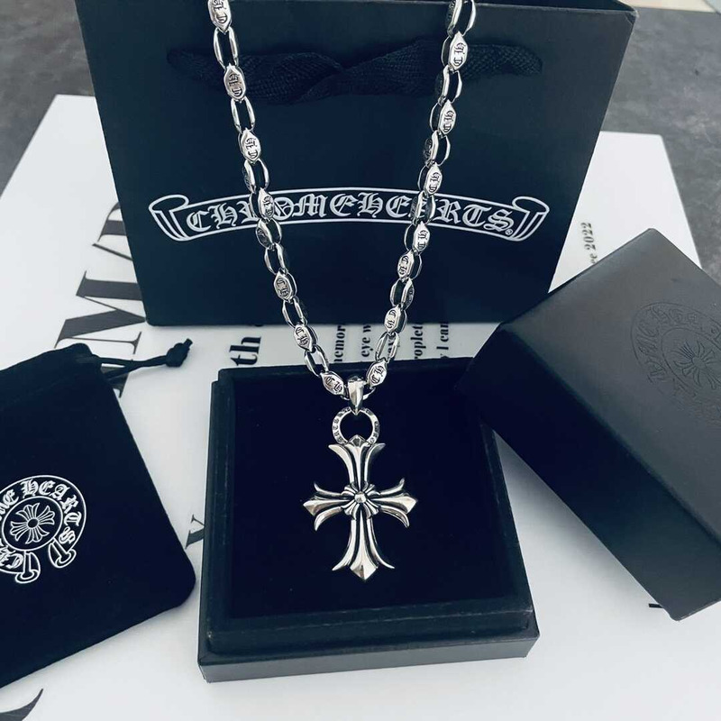 Ch*0me heart cross  necklace