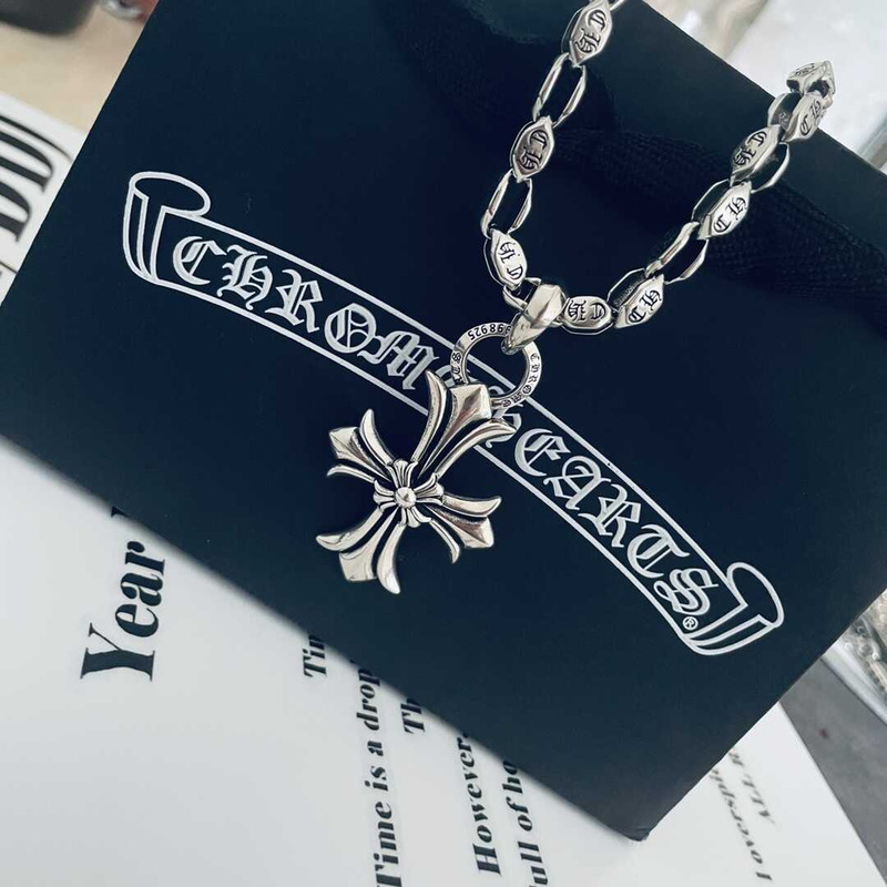 Ch*0me heart cross  necklace