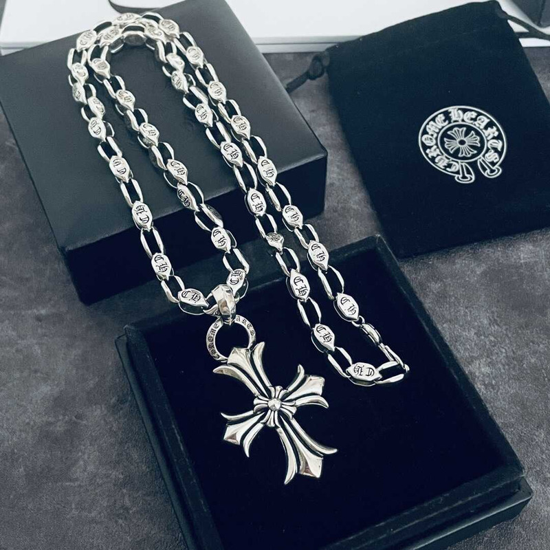 Ch*0me heart cross  necklace