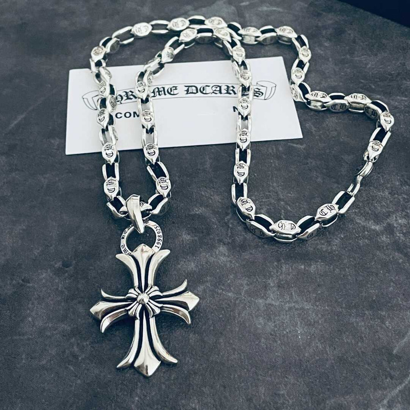Ch*0me heart cross  necklace