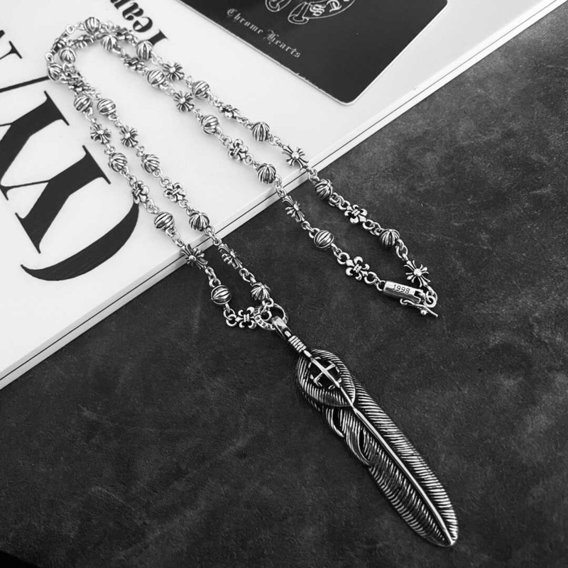 Ch*0me He**ts sterling silver necklace