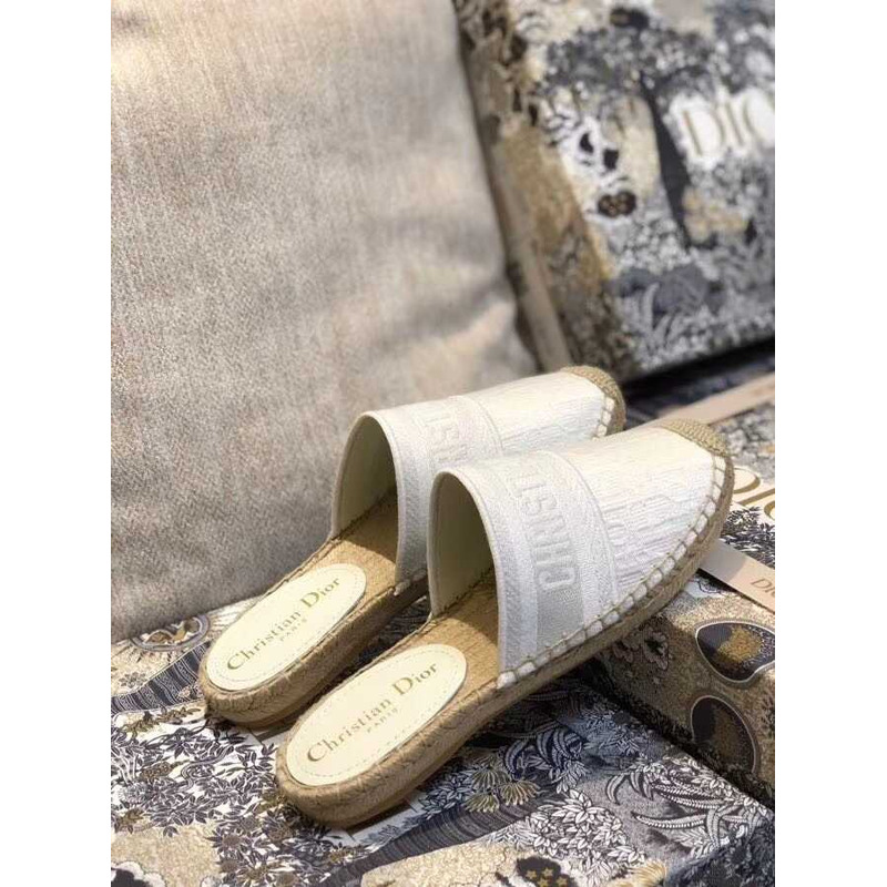 D*or espadrilles mules white