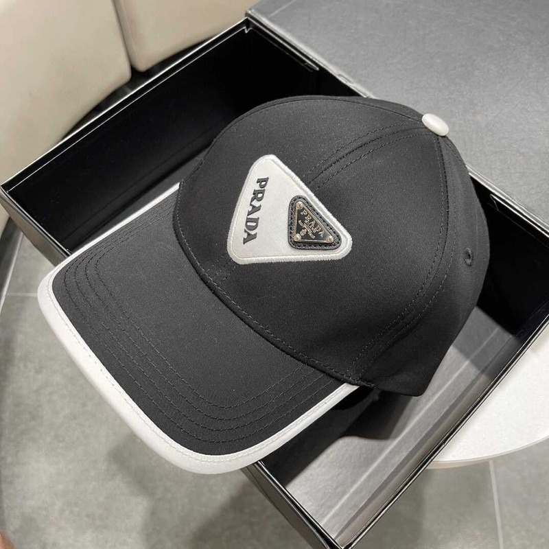 Pra*a baseball cap with logo black