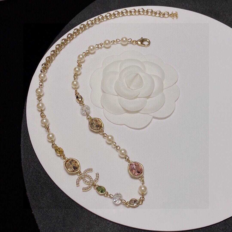 ch*el pearl crystal cc Di*m*nd gold