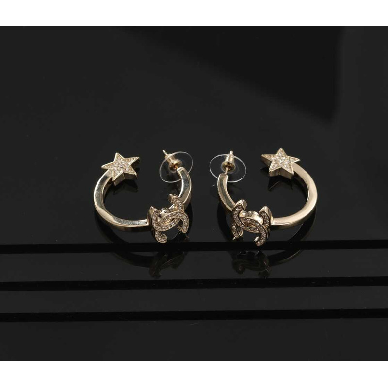 Ch*el ring star earrings