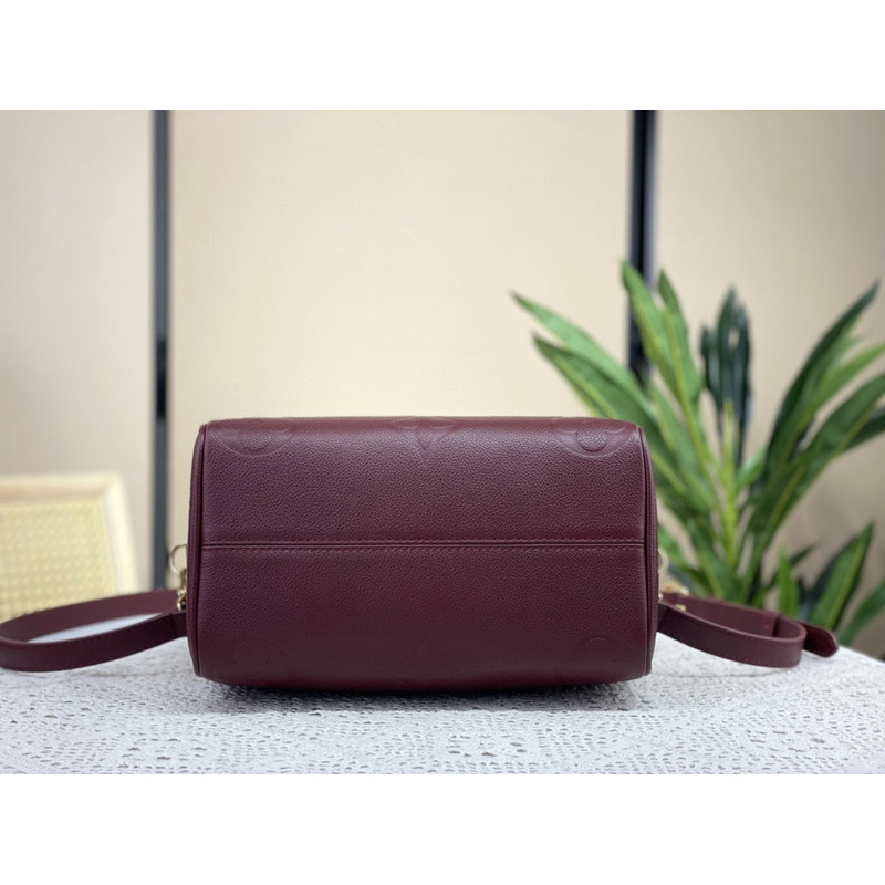 l**is V*t*n  speedy  bandoulière 25 handbag wine red