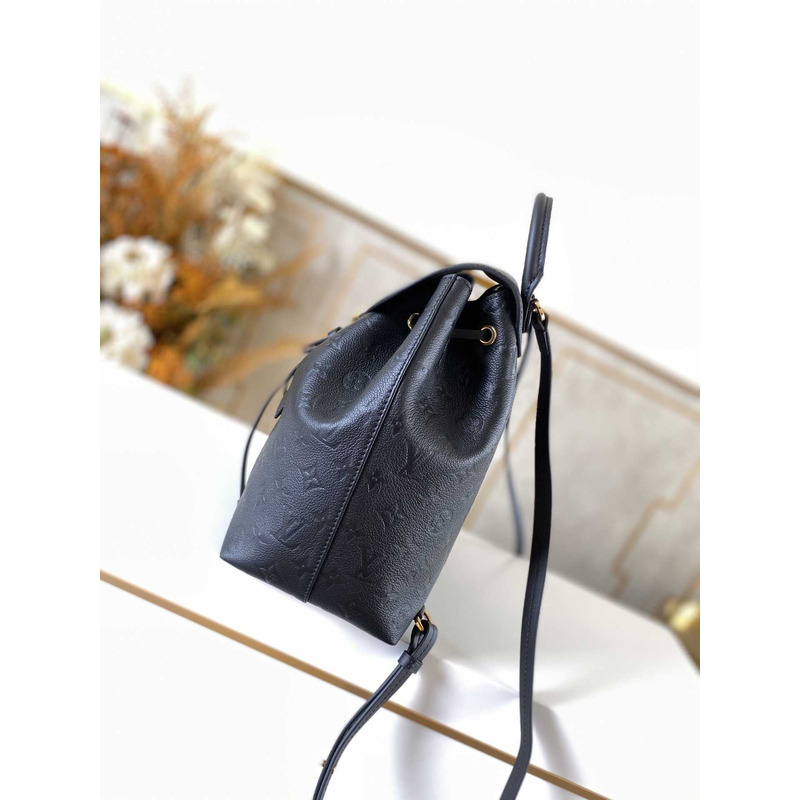 l**is V*t*n monogram empreinte montsouris pm backpack leather bag black