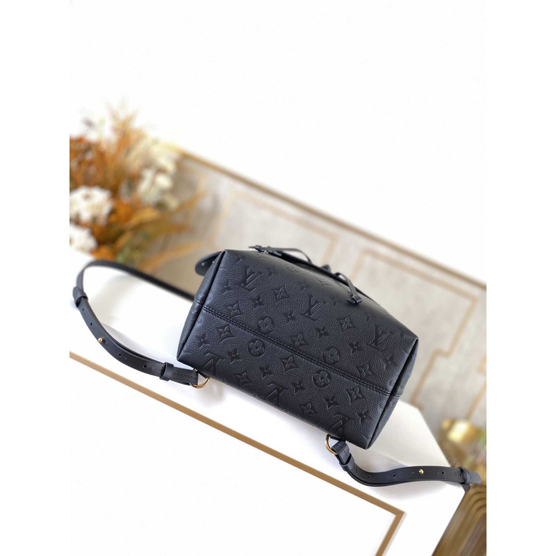 l**is V*t*n monogram empreinte montsouris pm backpack leather bag black