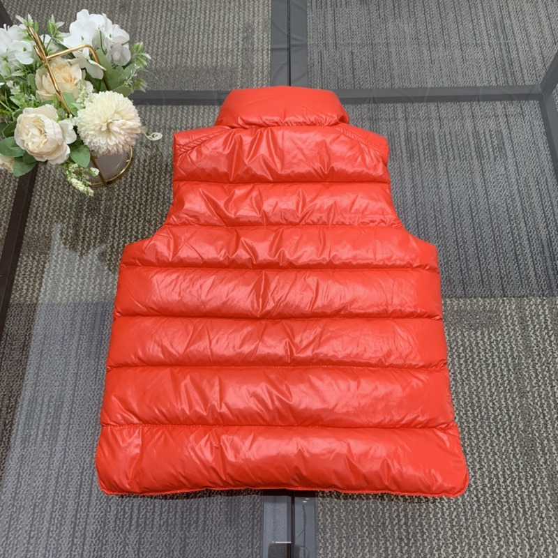 Moncler Kids Bormes Down Vest Red