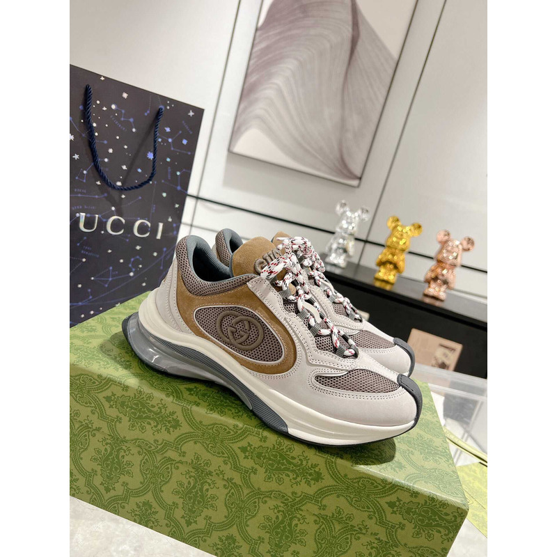 G*u*i run damensneakers hellgraues and brauner