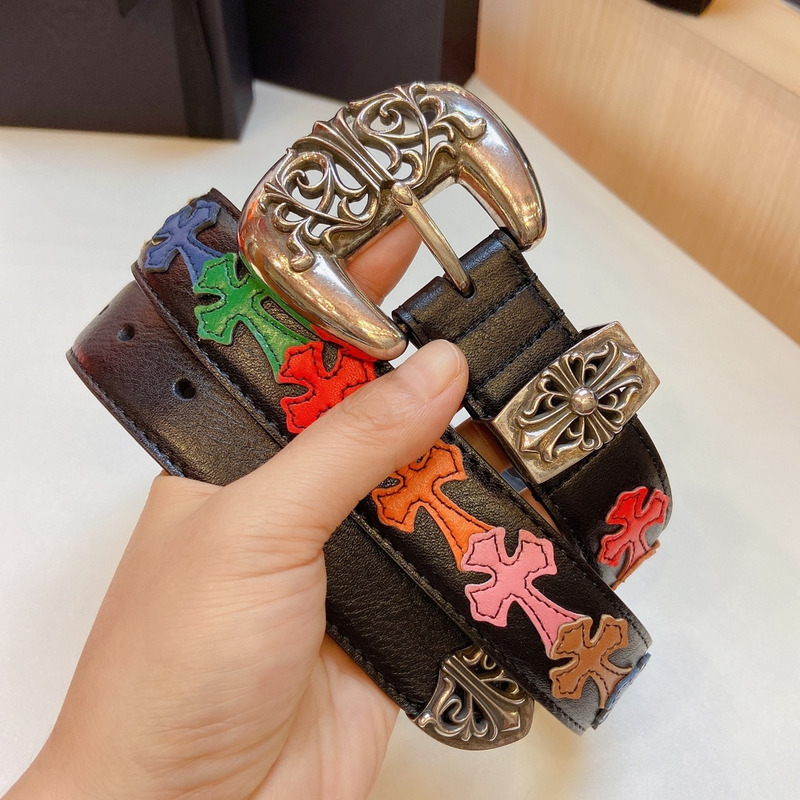 Ch*0me heart crosses thousand-eyed belt multicolor