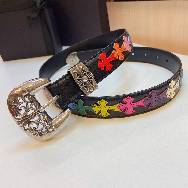 Ch*0me heart crosses thousand-eyed belt multicolor