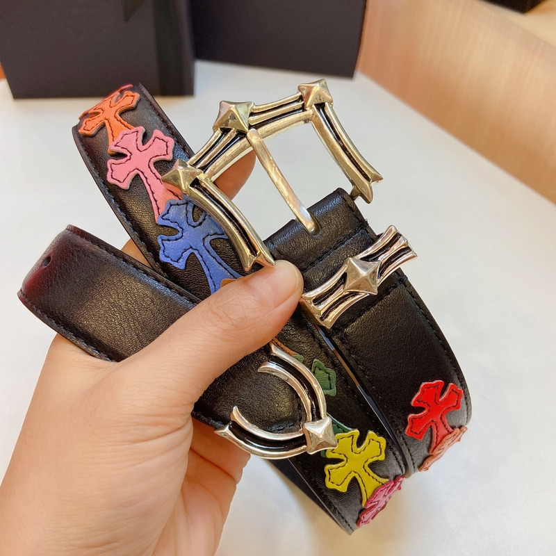 Ch*0me heart platinum thousand-eyed belt multicolor
