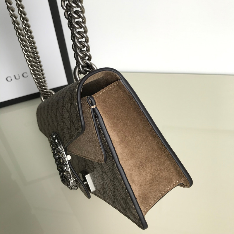 g*u*i dionysus shoulder bag small gg S*p*e canvas beige/ebony