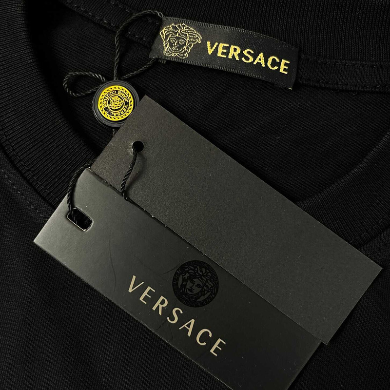 versace medusa F**e printed t-shirt black