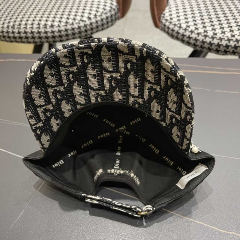 D*or logo oblique print cap
