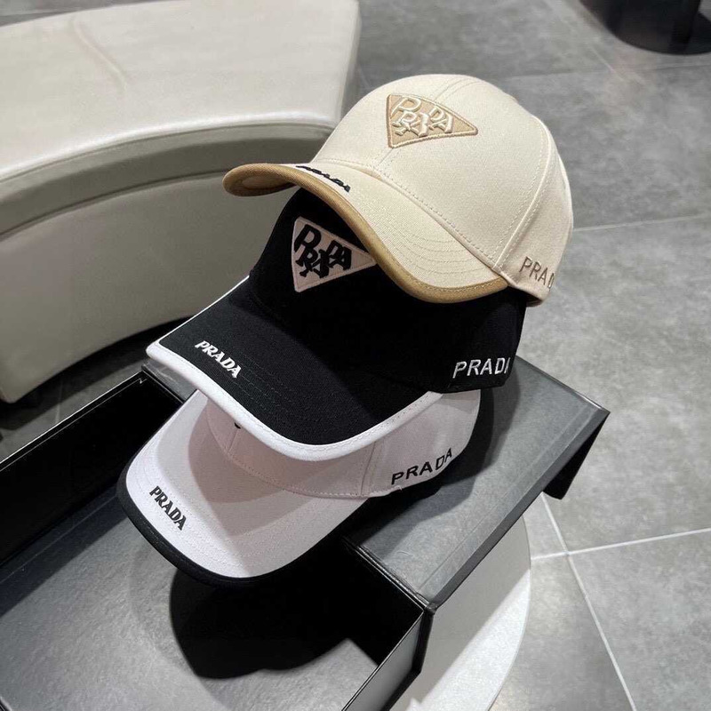 Pra*a re-nylon baseball cap in black