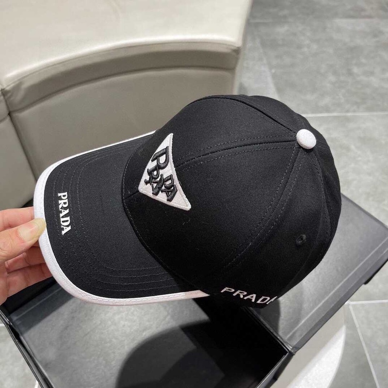 Pra*a re-nylon baseball cap in black