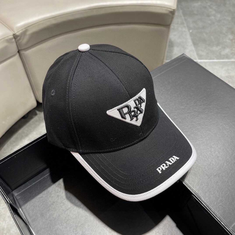 Pra*a re-nylon baseball cap in black