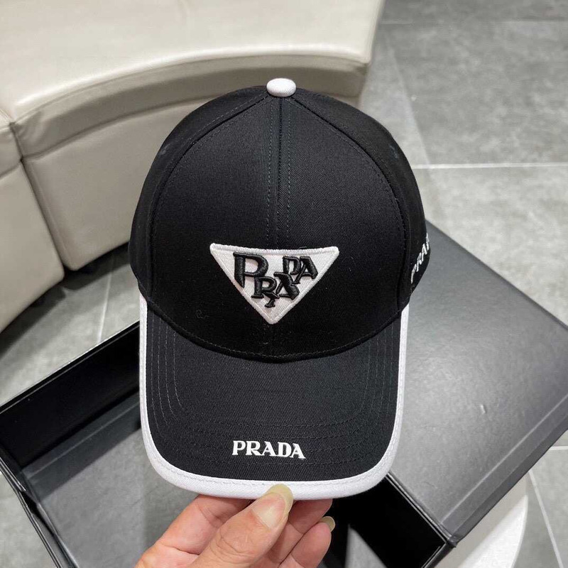 Pra*a re-nylon baseball cap in black