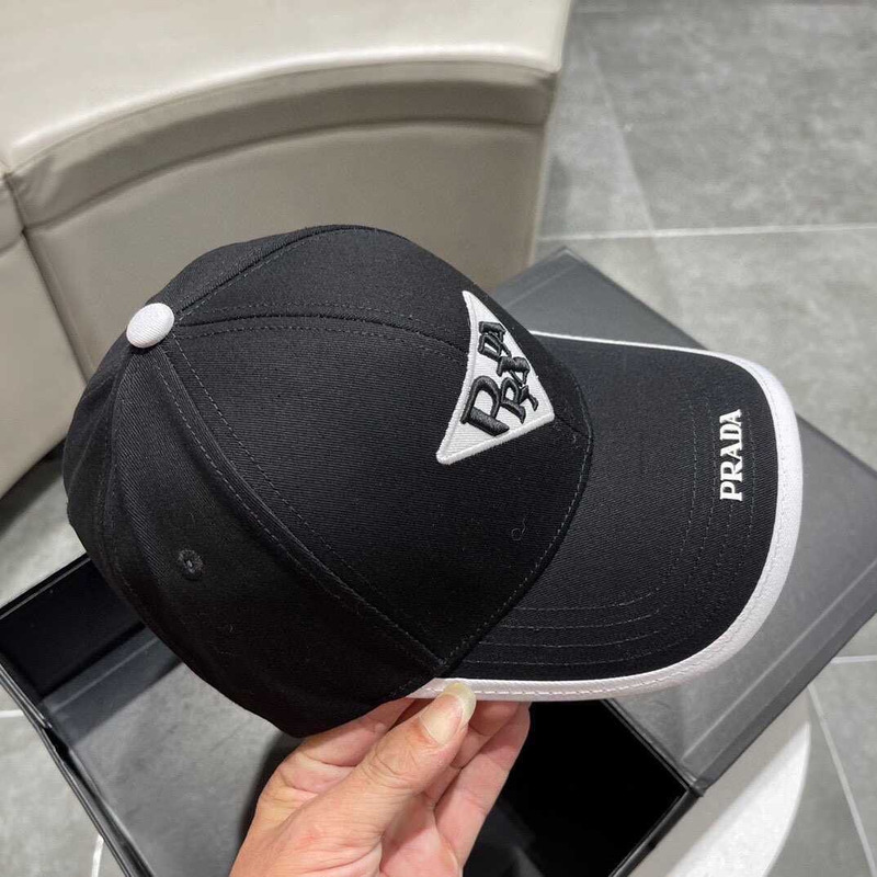 Pra*a re-nylon baseball cap in black