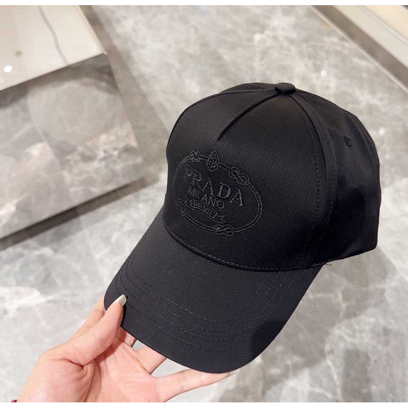 Pra*a drill baseball cap in black