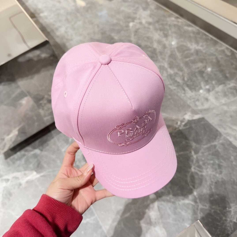 Pra*a drill baseball cap in pink