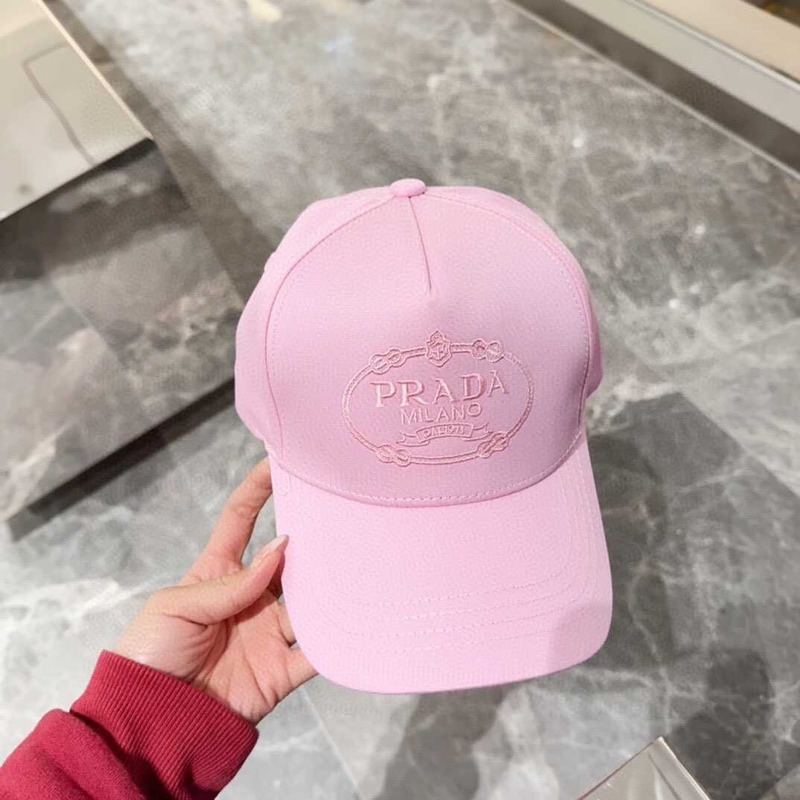 Pra*a drill baseball cap in pink