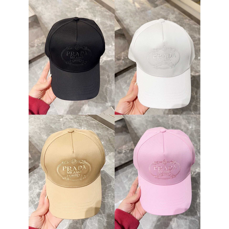 Pra*a drill baseball cap in pink