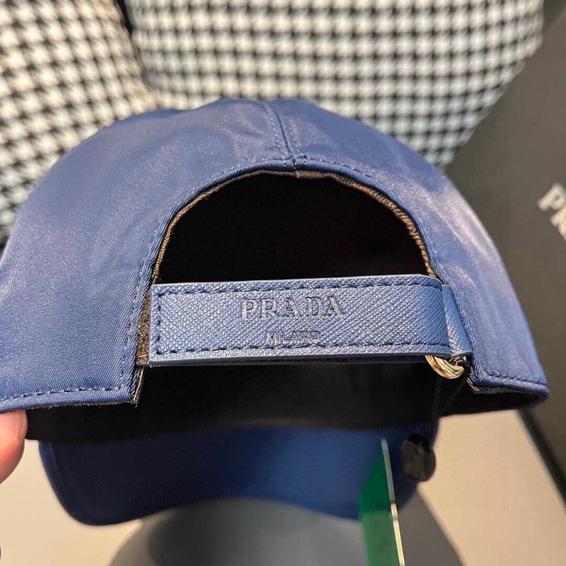 Pra*a re-nylon baseball cap blue