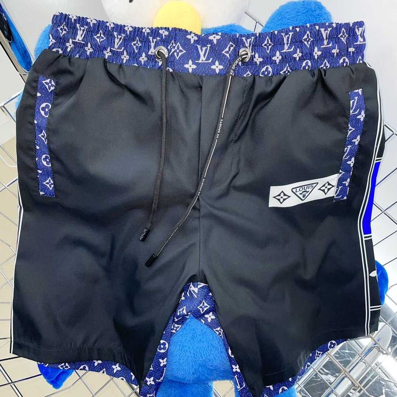 l**is V*t*n monogram shorts black/blue