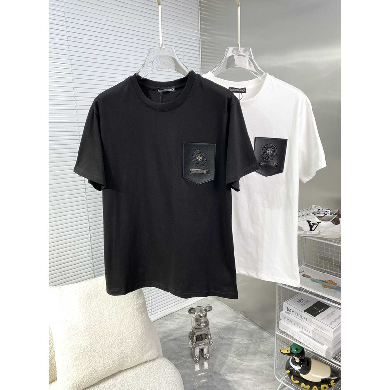 Ch*0me heart cotton t-shirt black