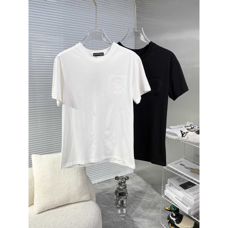 Ch*0me heart embroidered t-shirt white