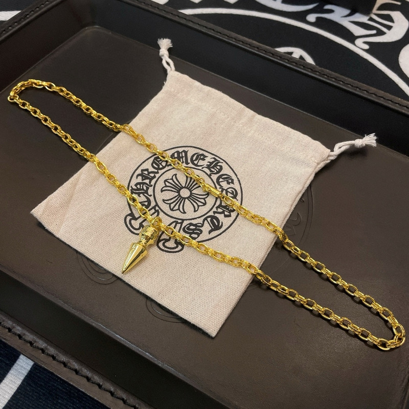 Ch*0me heart necklace gold