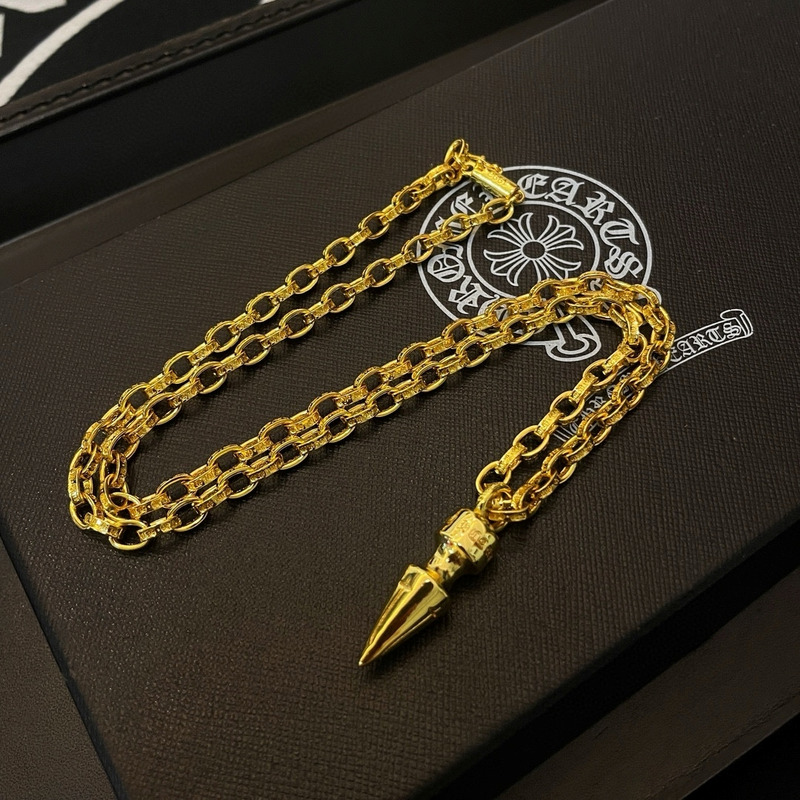 Ch*0me heart necklace gold