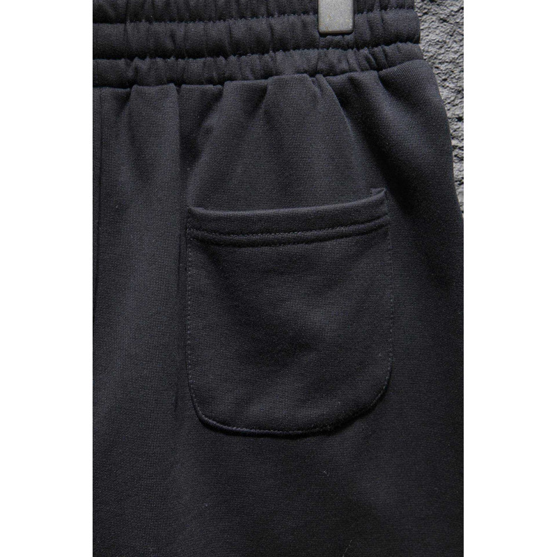 Ch*0me heart embroidered cotton shorts black