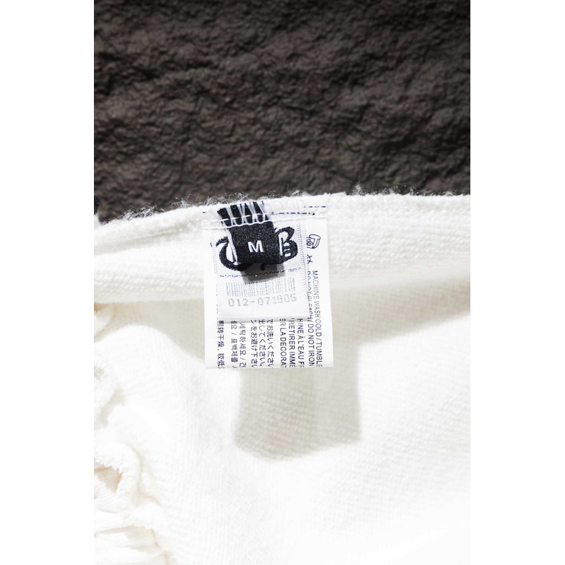 Ch*0me heart  embroidered cotton shorts white