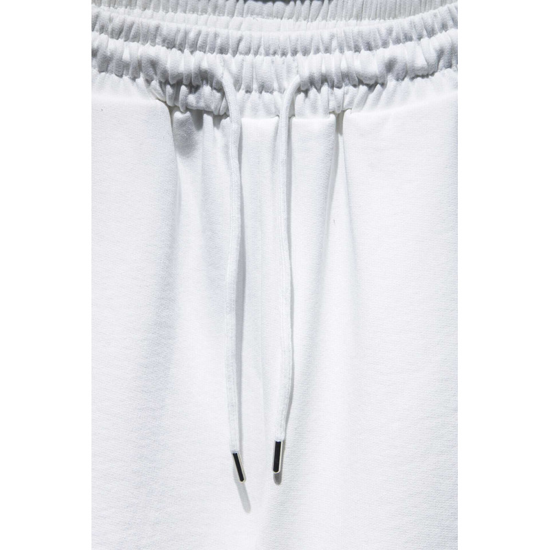 Ch*0me heart  embroidered cotton shorts white