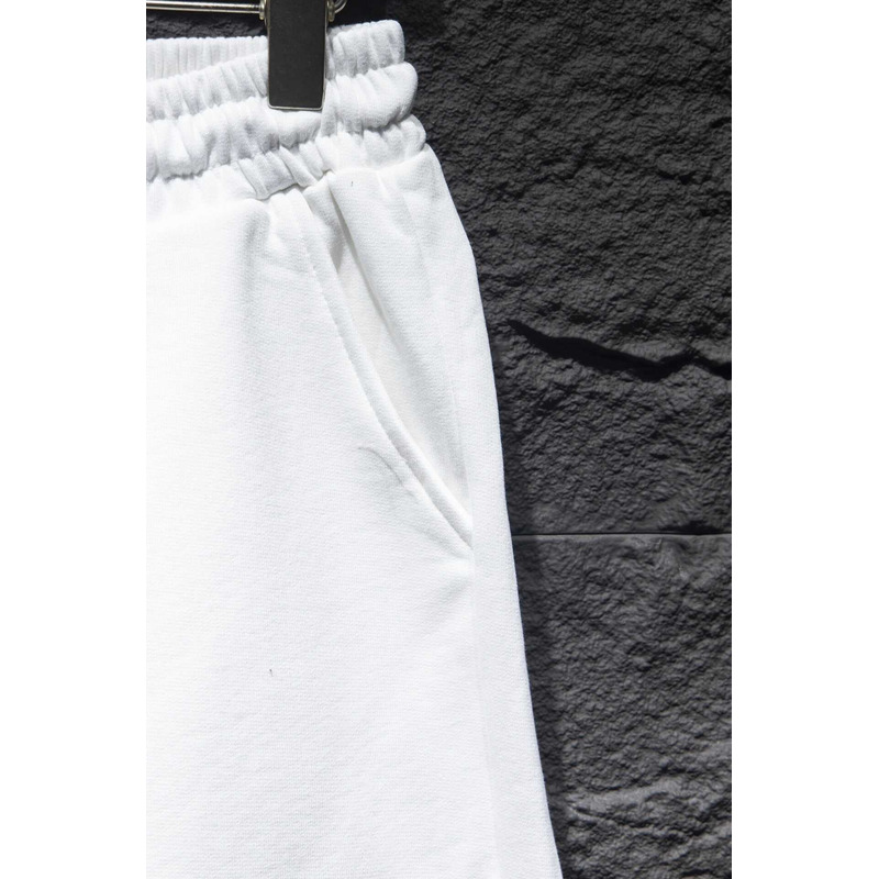 Ch*0me heart  embroidered cotton shorts white