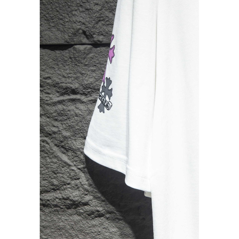 Ch*0me heart logo cotton t-shirt white