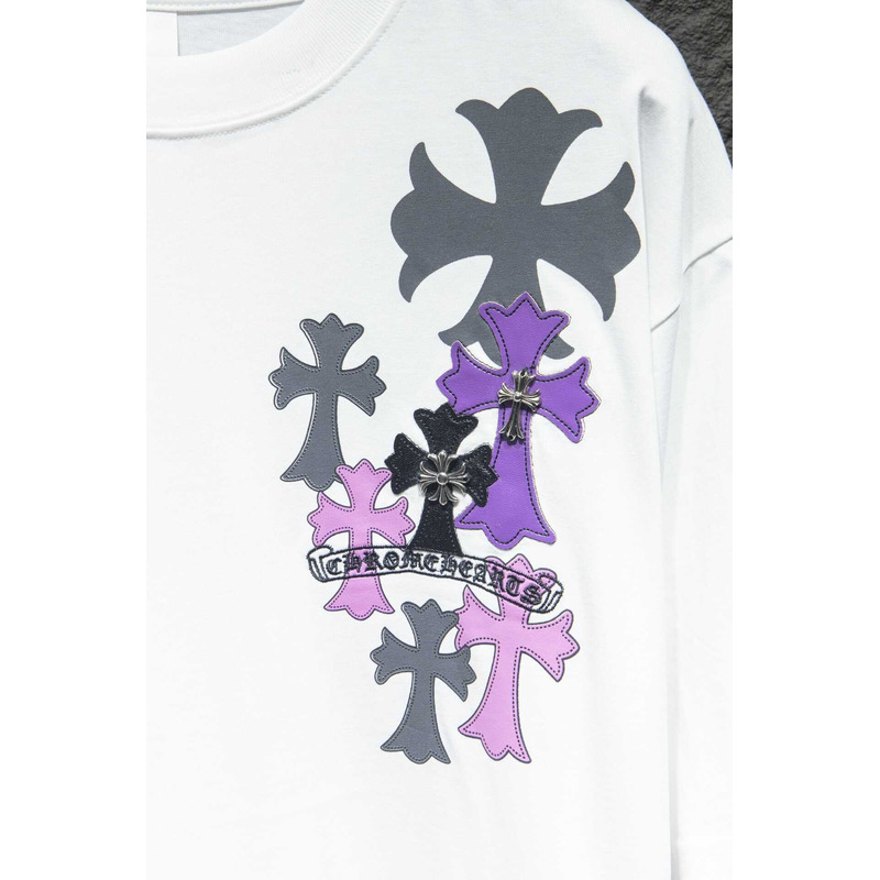 Ch*0me heart logo cotton t-shirt white