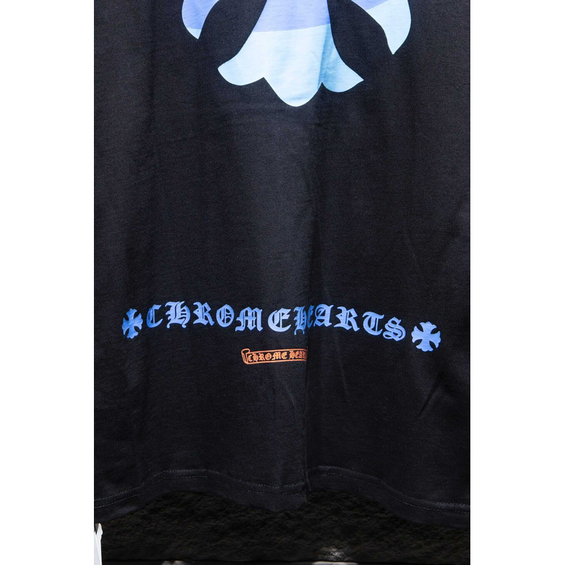 Ch*0me heart logo t-shirt cotton black