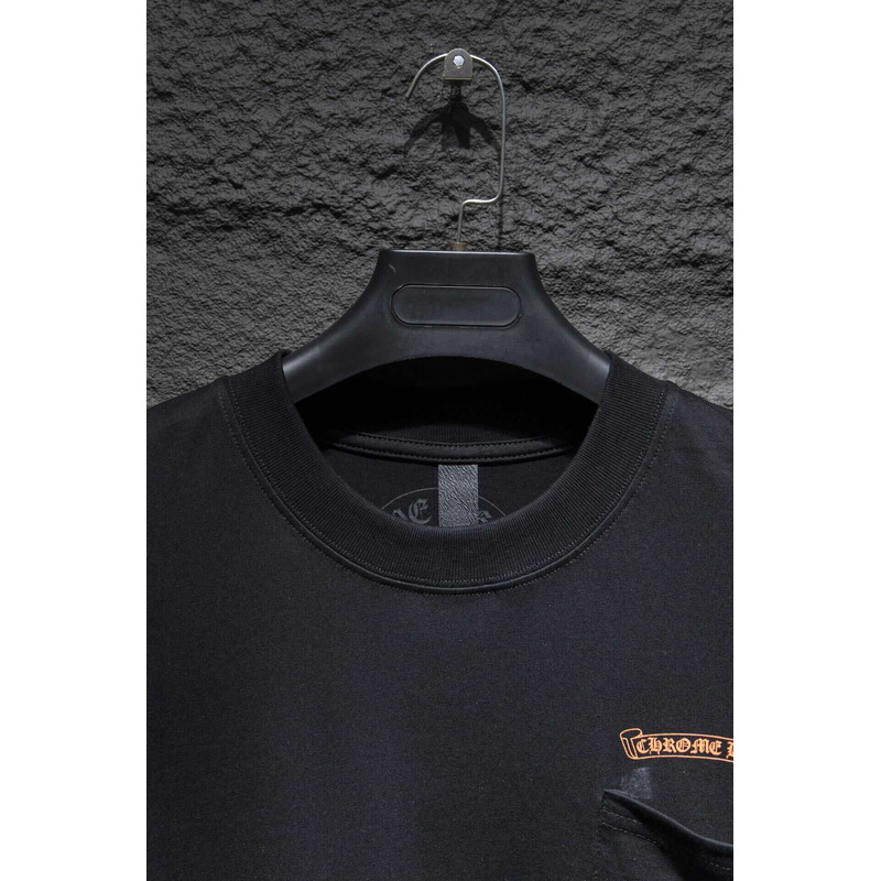 Ch*0me heart logo t-shirt cotton black