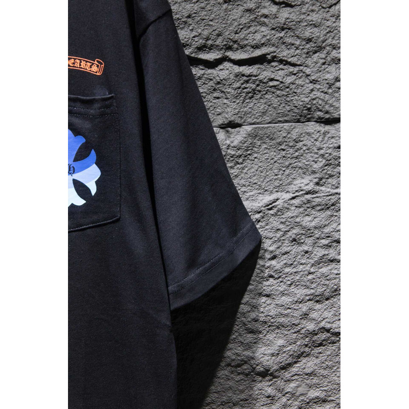 Ch*0me heart logo t-shirt cotton black