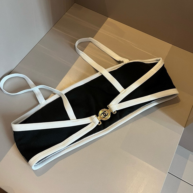 Ch*el bikini suit black